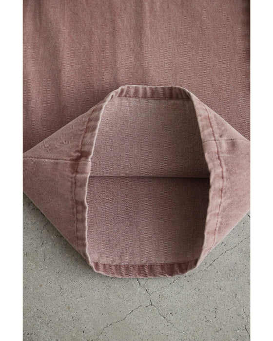 ウエスト調節可能なサイドボタンカラーデニムパンツ