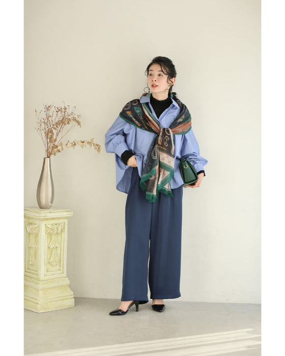 波うつラインの起毛レースインナートップス