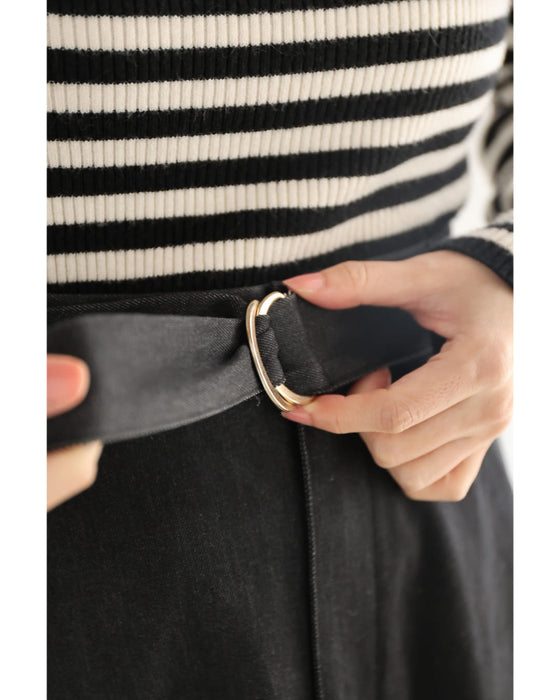 重ねて可愛いレイヤードロングスカート（インナー付き）