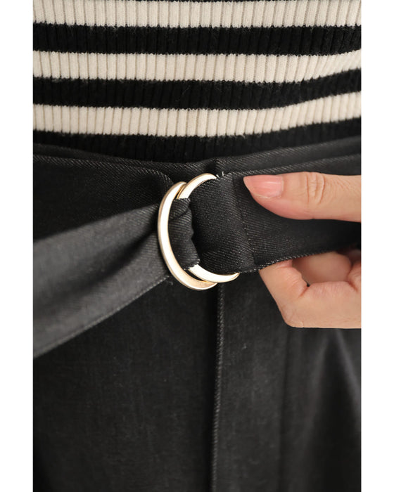 重ねて可愛いレイヤードロングスカート（インナー付き）