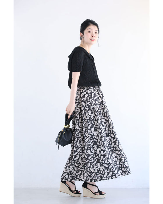 ス*ラ様 ワンダフルワールド　雛菊刺繍スカート 咲き誇る小花柄ロングスカート（インナー付き） – ONE PEACE ONLINE