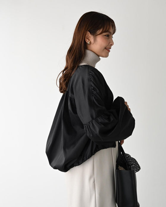 仕事も休日もこれ一枚。大人の羽織袖ぽわんジャケ