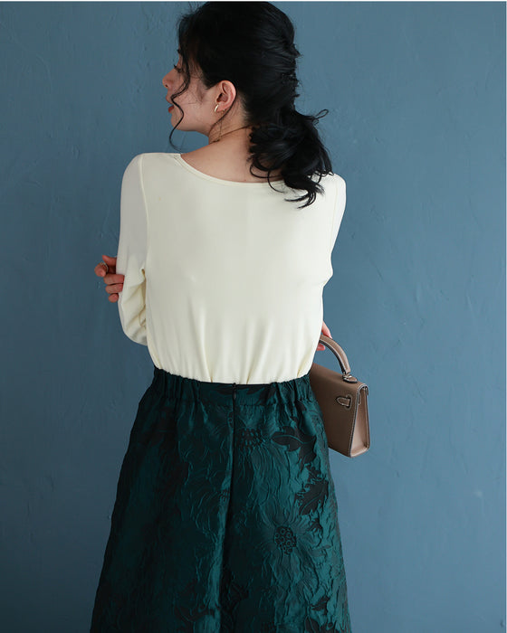 Warm fleece floral lace innerwear