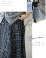 A soft tweed skirt that you can wear casually