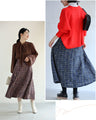 A soft tweed skirt that you can wear casually