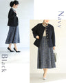 A soft tweed skirt that you can wear casually