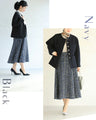 A soft tweed skirt that you can wear casually