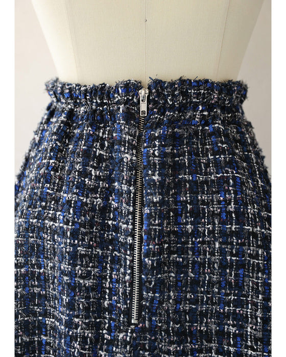 A soft tweed skirt that you can wear casually