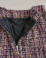A soft tweed skirt that you can wear casually