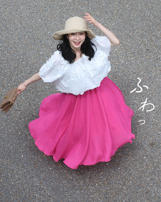 あなたは何色? 涼しく快適! ふわスカ/スカート