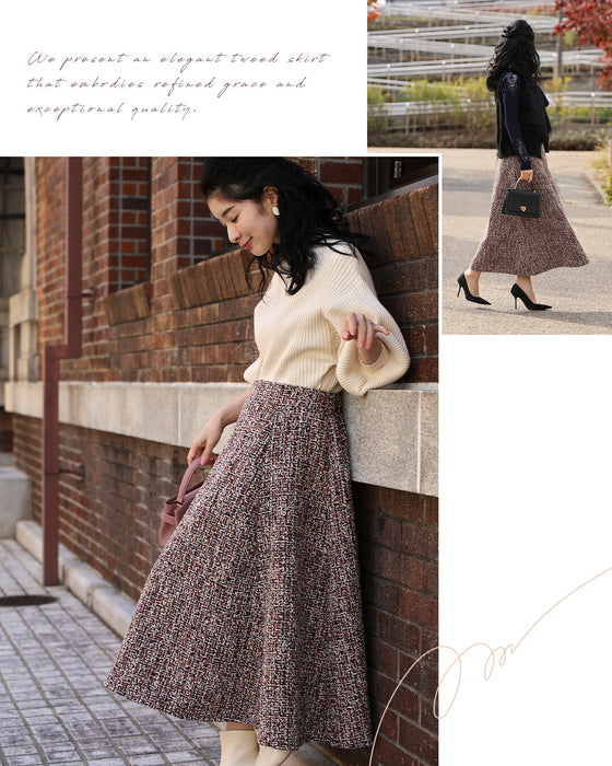 【予約商品】愛され続ける、クラシカルな魅力 ツイードスカート