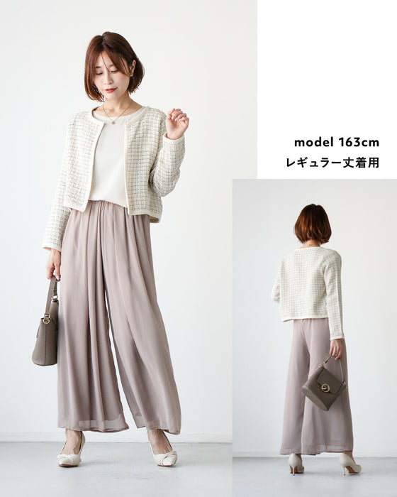 No.1 repeat rate! 365 days of beautiful overlapping chiffon pants