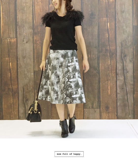 【アウトレット返品交換不可】フェイクファーの半袖ニットでお洒落コーデを