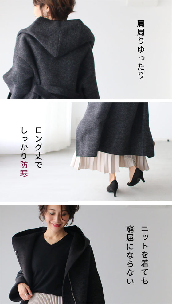 軽×暖ゆる綺麗コート スタッフ着用* インスタグラマーさん着用