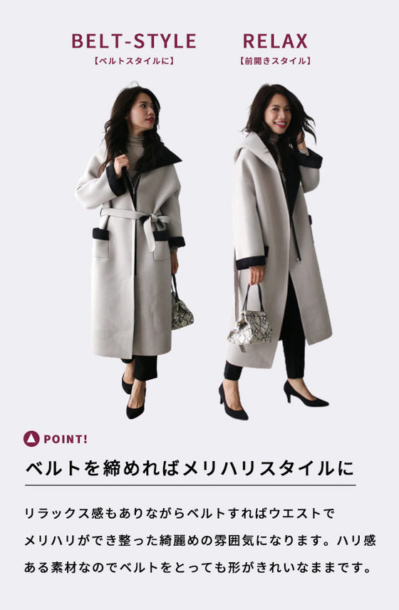 軽×暖ゆる綺麗コート スタッフ着用* インスタグラマーさん着用