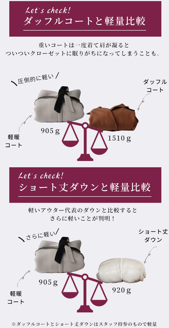 軽×暖ゆる綺麗コート スタッフ着用* インスタグラマーさん着用