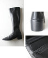 【セール商品返品交換不可】スクエアトゥで美脚見せが叶うロングブーツ