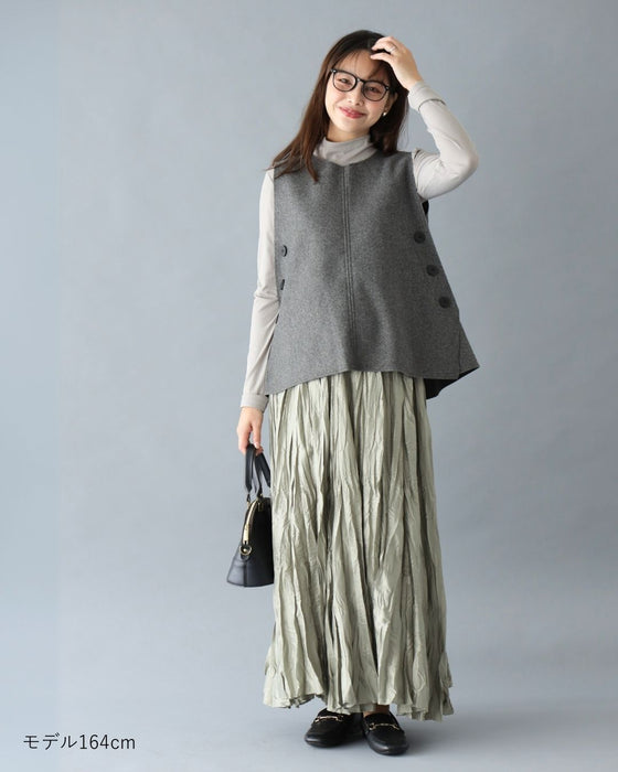 A ribbon vest for adults with a lovely feminine look