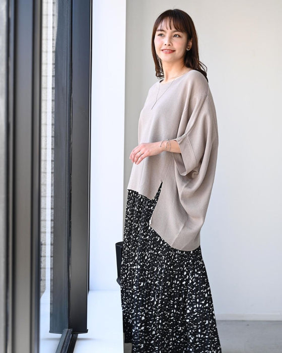 Holiday dolman knit that covers your buttocks