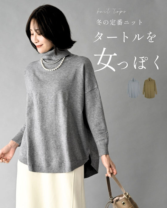 A feminine take on the autumn/winter staple knit turtleneck