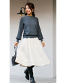 A cute, voluminous quilted skirt with a beautiful silhouette