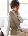 The perfect feminine fake leather vest for adults