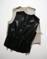 The perfect feminine fake leather vest for adults