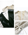 The perfect feminine fake leather vest for adults