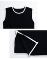 Great slimming effect! A color-coordinated dress that will make you look slimmer