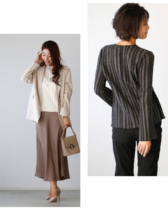 A sheer layered top that looks great with just one item!