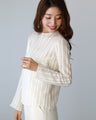 A sheer layered top that looks great with just one item!