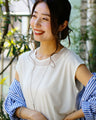 インナーとしても着られる！首元美人シースルートップス