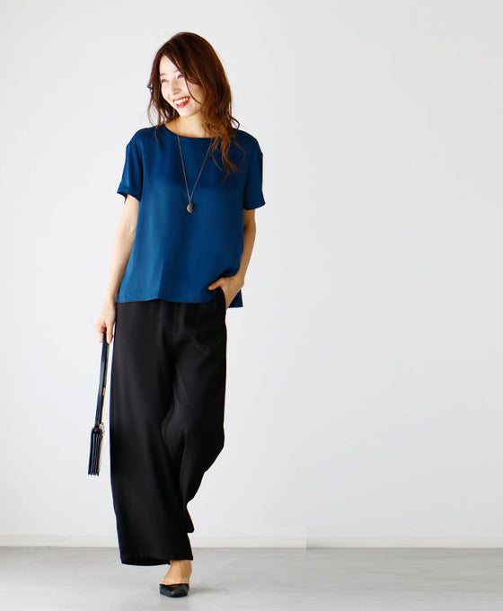 [Outlet products cannot be returned or exchanged] [50% OFF] Looks neat! Work T-shirt, perfect for autumn innerwear