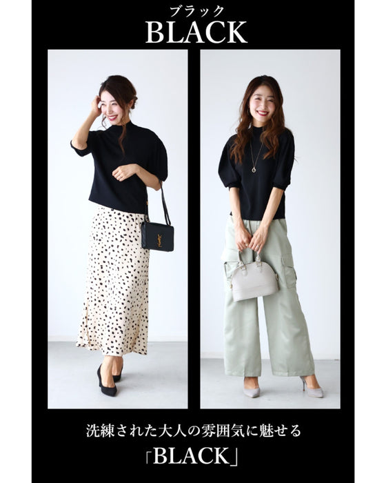 きれいめ派のマストアイテム程よい可愛さパフスリーブニット