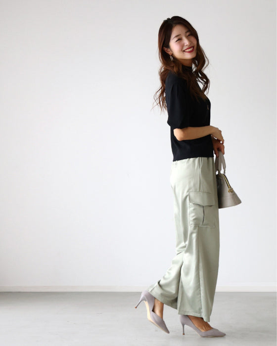 きれいめ派のマストアイテム程よい可愛さパフスリーブニット