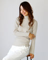 Anti-static! Slimming flare sleeve knit for adults