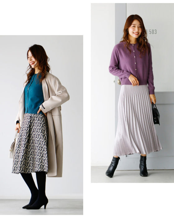 さりげなさが大人。ちょっと可愛いハートボタンカーデ