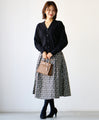 Make it the main part of your outfit. Easy ways to incorporate a high-end patterned jacquard skirt