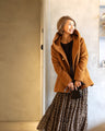 Reiko×Ehre style  誰でも小顔立体フードカラーReikoコート