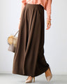 Mix and match fabrics for winter! Dramatic wide pants