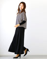 Mix and match fabrics for winter! Dramatic wide pants