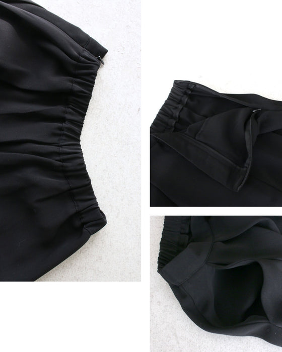 Mix and match fabrics for winter! Dramatic wide pants