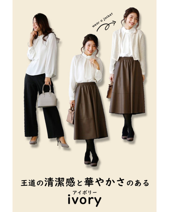 No need to tie it. Just put it on and you're done! Bowtie blouse