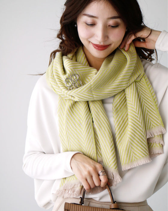 Start your spring look with an accent scarf to add some color!
