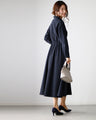 Not too formal! A shirred dress that maintains a sophisticated adult look