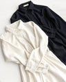 Not too formal! A shirred dress that maintains a sophisticated adult look