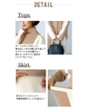 Break away from the monotony! A knit set with a sophisticated color scheme
