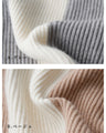 Break away from the monotony! A knit set with a sophisticated color scheme