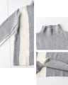 Break away from the monotony! A knit set with a sophisticated color scheme