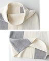 Break away from the monotony! A knit set with a sophisticated color scheme